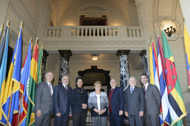 Miembros actuales de la CIDH. Crédito: Juan Manuel Herrera/OEA.