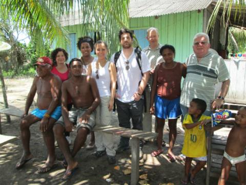 Visita de AIDA y nuestros colegas a la Comunidad Arara de Volta Grande. Crédito: AIDA