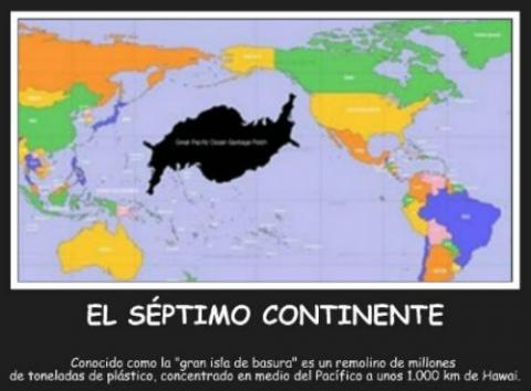 Image: Location of the rubbish continent on the map. Source: Blog Nuestras Ciudades   Image: Location of the rubbish continent on the map. Source: Blog Nuestras Ciudades