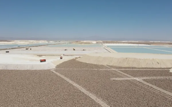 SQM's mining operation in the Salar de Atacama, Chile