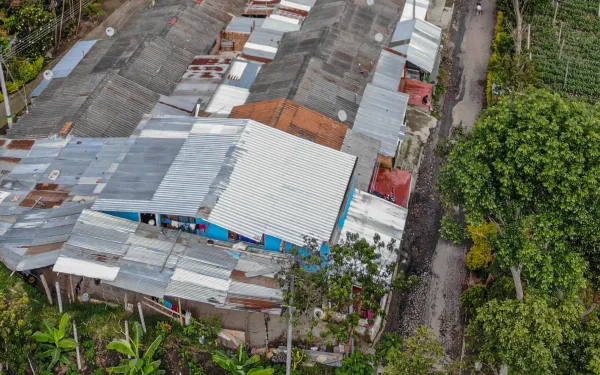 Zona agrícola en el municipio de Cajamarca, Colombia