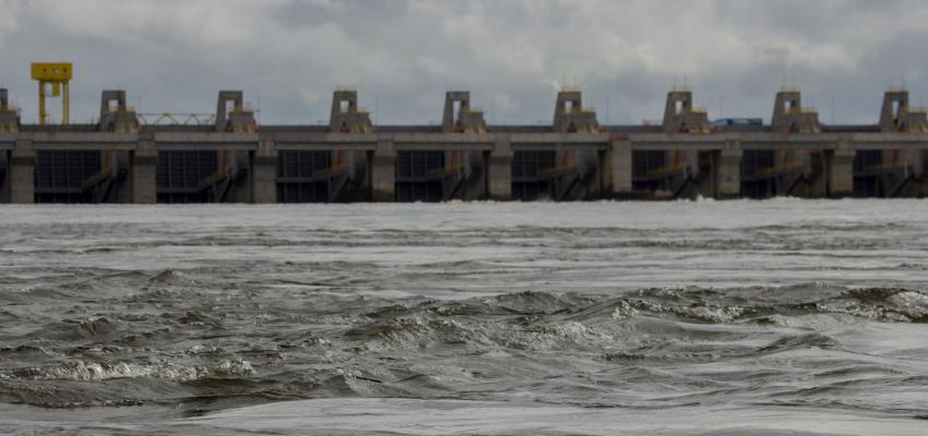 La casa de fuerza de la represa hidroeléctrica Belo Monte