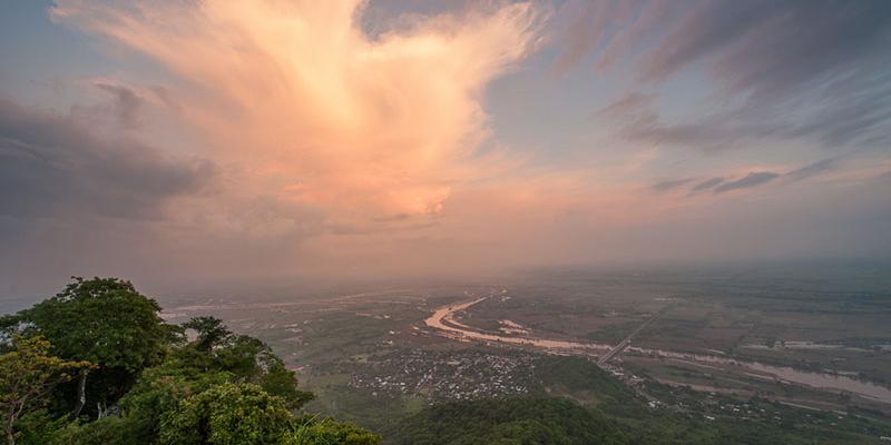 El río San Pedro Mezquital es la fuente principal de agua dulce para Marismas Nacionales. Crédito: Octavio Aburto/Natural Numbers. Vista aérea del río San Pedro Mezquital abriéndose paso entre las llanuras en Nayarit, México.